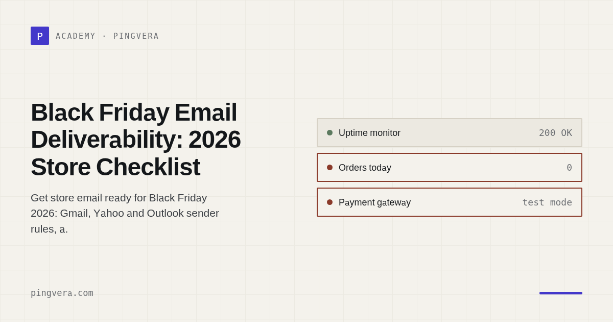 Black Friday Email Deliverability: A 2026 Checklist for Online Stores