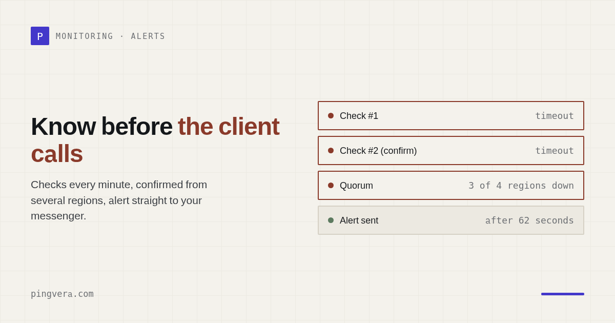 Your client's site went down: how to know before they call you