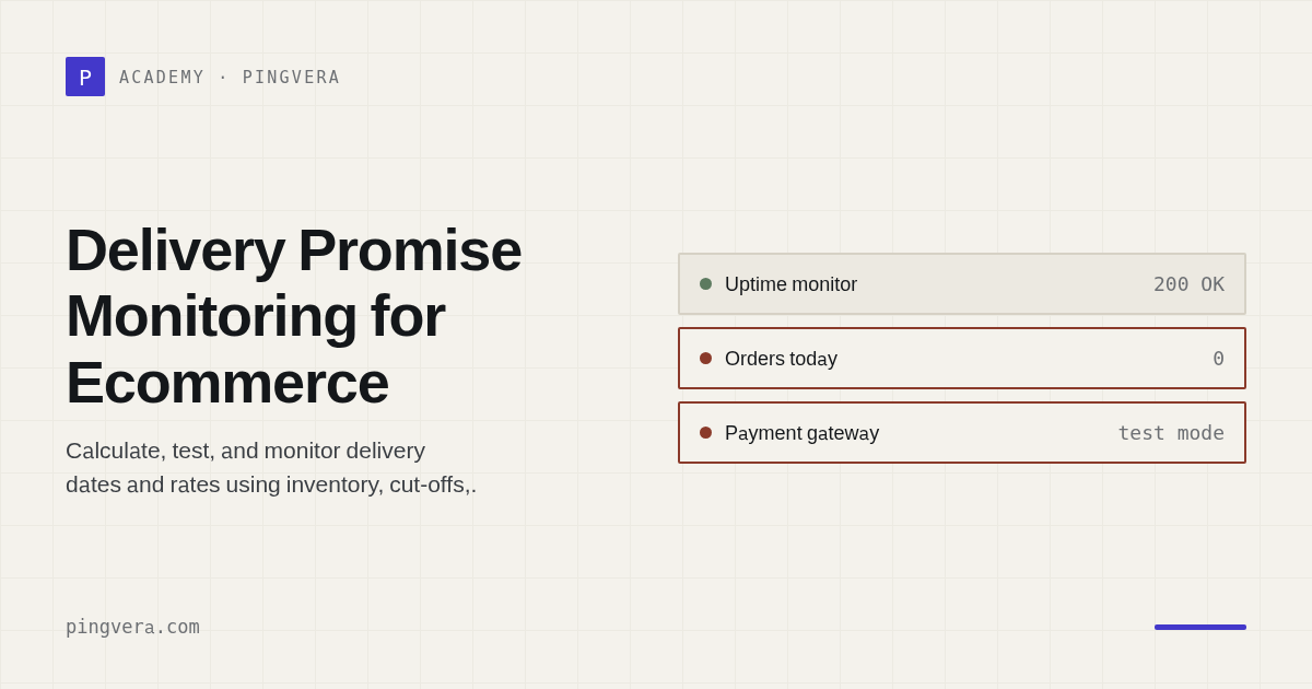 Delivery Promise Monitoring: Keep Checkout Dates and Rates Truthful