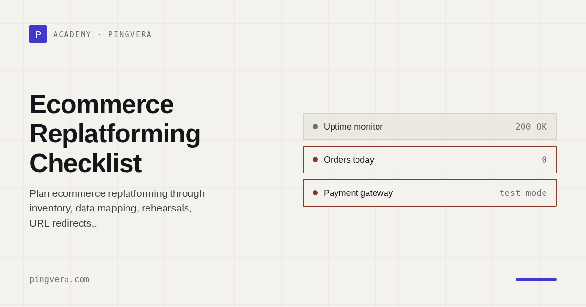 Ecommerce Replatforming: Protect Orders, Search, and Data