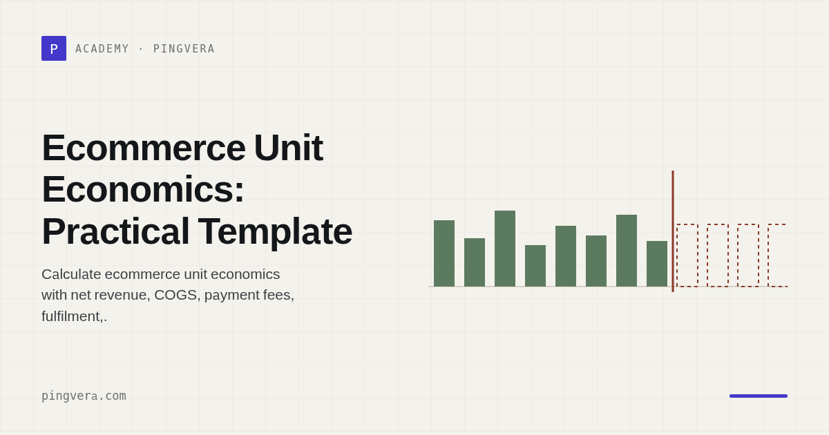 Ecommerce Unit Economics: A Contribution Margin Template